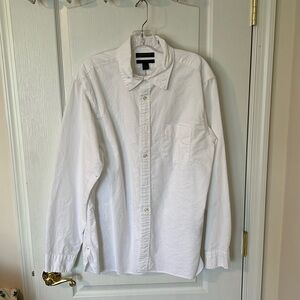 White banana republic button down shirt